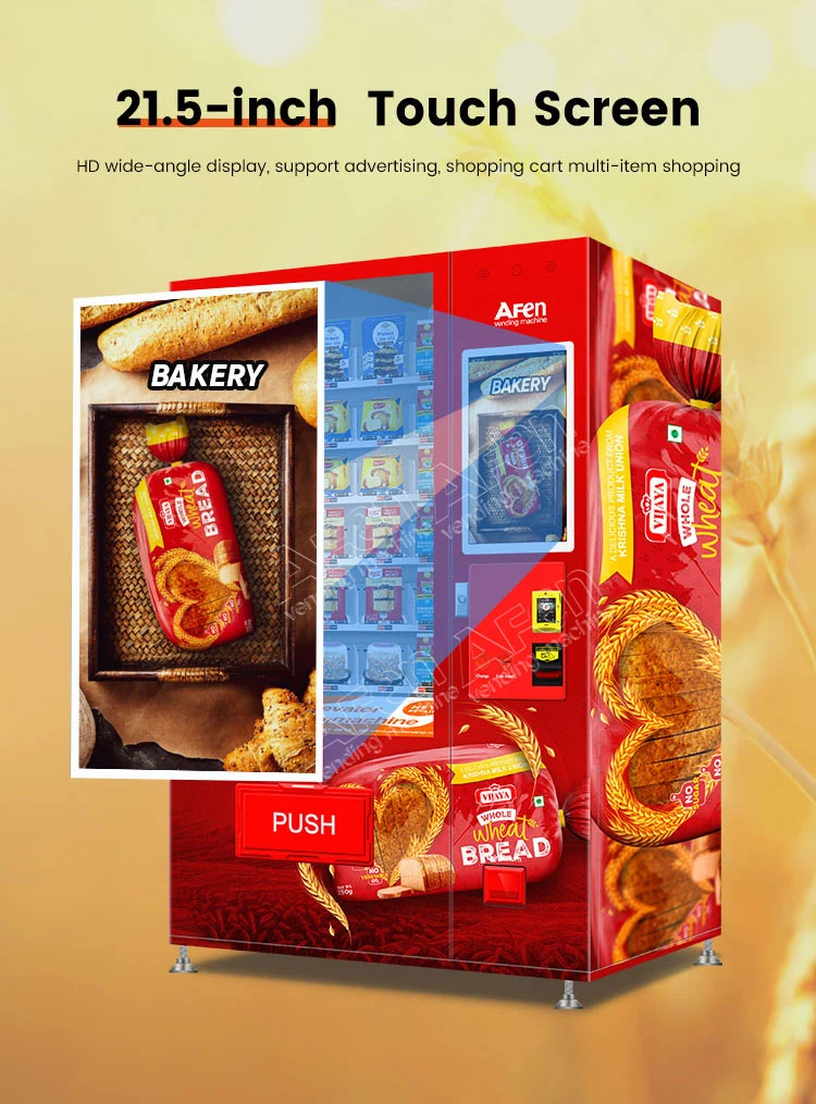 Afen Cupcake Bread Vending Machine Refrigerated Elevator Vending Machine for Foods and Drinks