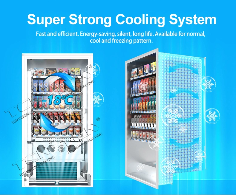 Tcn ODM/OEM Automatic Ice Cream Frozen Food Vending Machine Yogurt Food Frozen Vending Machine