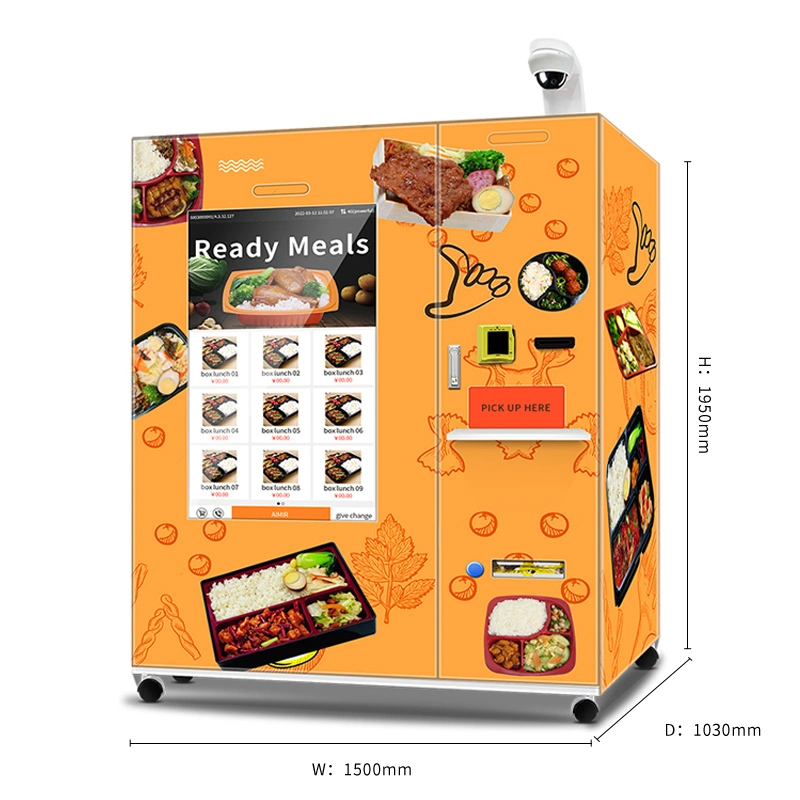 Fully Automatic 49inch Big Touch Screen Frozen Food Vending Machine