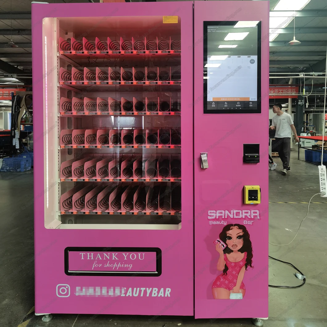 Digital Vending Machines for Cosmetics Makeup Beauty Products with LED Lights