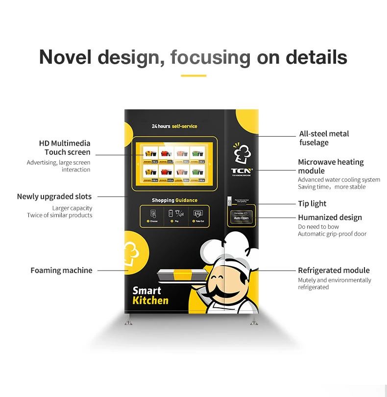 Tcn Fresh Food Lunch Dinner Vending Machines for Sale